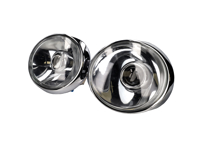 Kit di conversione fari a LED per guida a destra (RHD) USATO con riflettore cromato e lenti trasparenti, anelli cromati. Porsche 911 / 964 - 91163111200, 90163110101, 91163111202