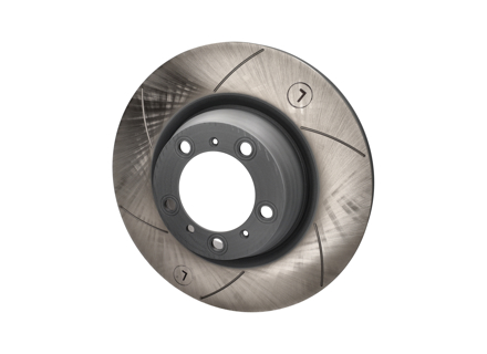 Rotor de disco de freno ranurado trasero. Porsche 997 TURBO / 997 GT3 (N.º de pieza OE 99735240502 /99735240602) - 99735240501, 99735240601, 99735240502, 99735240602, 99735240503, 99735240603