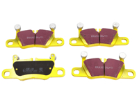 Pastillas de freno EBC AMARILLAS "Fast Road" traseras. Porsche 991.1 S / 991.2 / 991.2 S / 992 / 992.2 - 99135294900, 99135294901, 97035294703, 97035294902, 97035294904