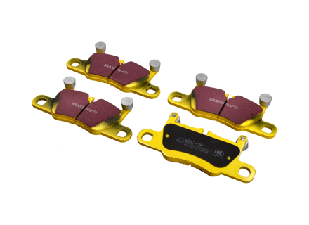 EBC YELLOW Brake Pads 'Fast Road' Rear. Porsche 991.1 S / 991.2 / 991.2 S / 992 / 992.2 - 99135294900, 99135294901, 97035294703, 97035294902, 97035294904