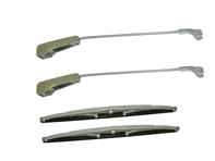 Wiper arm and blade set Pickle fork style LHD. Porsche 356A Speedster - 64462830140, 64462830240, 64462831105 - 356WSN002, 356WSN003 Wiper arm and blade set Pickle fork style LHD. Porsche 356A Speedster - 64462830140, 64462830240, 64462831105 - 356WSN002, 356WSN003