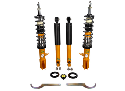 Kit suspension réglable SPAX Porsche 924S / 944 09/1984-86 - 94434303112, 94434303212, 477411105Q954, 477411105S954, 95133303205, 477513031H - RSX124