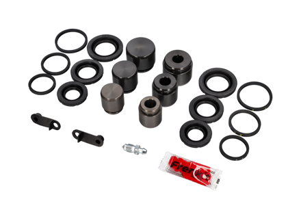 Kit de pistones y juntas para pinzas de freno delanteras de 6 pistones. Porsche 996 / 997 / 987.1 - 99635191501, 99635191500, 95135291700 - 228909
