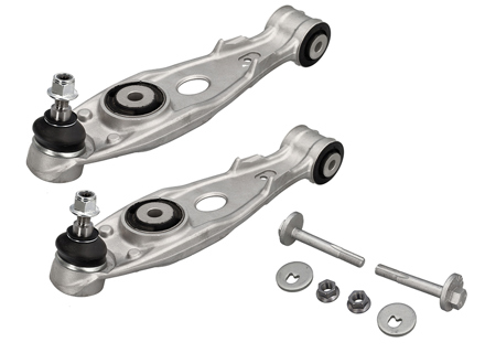 Bras de suspension arrière (type fin) « bras cercueil » - Avec rotule inférieure. Porsche 987 / 981 / 718 (982) Cayman & Boxster / 997 Carrera/Turbo/GT2/GT3 - 99733105301, 99733105302, 99733105303, 98133105301, 98133105300