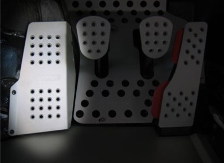 Rennline Aluminium Dead Pedal Perforated. Porsche 911/912/930  Coupe - P102D, P11 Rennline Aluminium Dead Pedal Perforated. Porsche 911/912/930  Coupe - P102D, P11