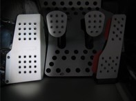 Rennline Aluminium Dead Pedal Perforated. Porsche 911/912/930  Coupe - P102D, P11 Rennline Aluminium Dead Pedal Perforated. Porsche 911/912/930  Coupe - P102D, P11