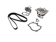 Kit pompe à eau, courroie et thermostat. Porsche Boxster 987 / 987C Cayman / 997 C2 / 997 C4 (non Turbo) - 99710601106, 99710601105, 99710601102