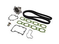 Kit pompe à eau, courroie et insert de thermostat pour Porsche 955 Cayenne S / turbo - 94810601104, 94810612303, 94810640101, 94811014501, 99919238050, 94810601103, 99610612570, 99610612571