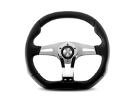 Steering wheel trek R - black leather / chrome - Momo - M11102935511L Steering wheel trek R - black leather / chrome - Momo - M11102935511L