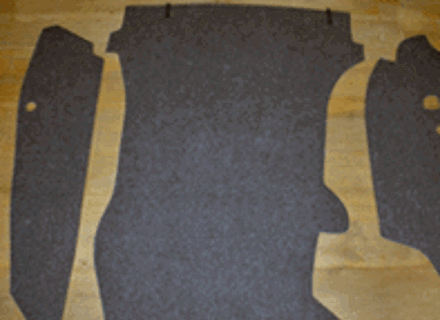 Juego de alfombras para maletero. Porsche 911 1965-68 (chasis corto) Juego de alfombras para maletero. Porsche 911 1965-68 (chasis corto)