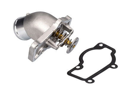 Water thermostat housing with thermostat insert. Porsche 987 Boxster / 987C Cayman / 997 - 99610612153, 99610612155, 99610601359, 99610601361, 99610612552, 99610612553, 99610612554, 99610632650, 99610632651, 99610601360 - URO-016665, V45-99-0002 Water thermostat housing with thermostat insert. Porsche 987 Boxster / 987C Cayman / 997 - 99610612153, 99610612155, 99610601359, 99610601361, 99610612552, 99610612553, 99610612554, 99610632650, 99610632651, 99610601360 - URO-016665, V45-99-0002