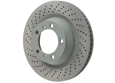 Brake disc rotor Rear, drilled-dimpled monoblock, 330x28mm. Porsche 991 3.4L - 99135240100, 99135240200 - PRL39913, PRR39914 Brake disc rotor Rear, drilled-dimpled monoblock, 330x28mm. Porsche 991 3.4L - 99135240100, 99135240200 - PRL39913, PRR39914