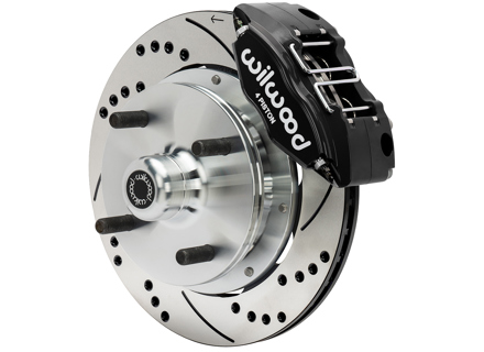 Kit étrier et rotor de frein avant Powerlite avec disques ventilés, percés et fendus. Porsche 914/4 1973-76 Wilwood - 477407075, 311615107B, 311615108B - 140-17474-DR, 140-17474-D