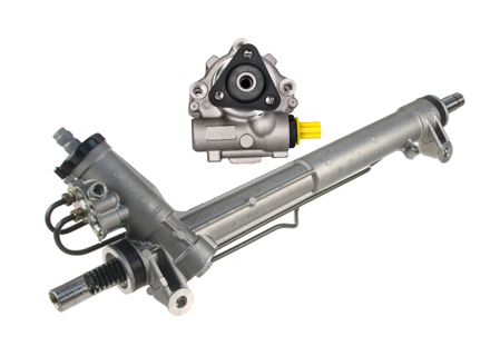 Lenkgetriebe und Servopumpe. Porsche 986 Boxster / 996 Carrera LHD (Linkslenker) - 411091500322, 99631405002, 99631405003, 99631402004, 99631402005, 99731402000, 99634701111, 99634701110, 99634701107, 99634701104, 99634701105, 99634701106