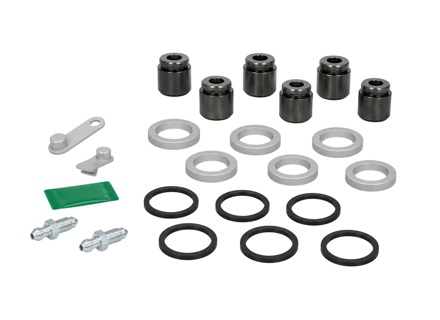 Hochleistungs-Bremssattel-Kolben- und Dichtungssatz für die Vorderachse (30 mm, 32 mm und 34 mm). Passend für Porsche 991 S / 4S / 991 Turbo - 95135291701, 99635191500, 96535291701 - 673006