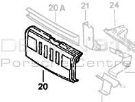 Frente del panel de la nariz. Porsche 911 1978-89 - 91150109907GRV Frente del panel de la nariz. Porsche 911 1978-89 - 91150109907GRV