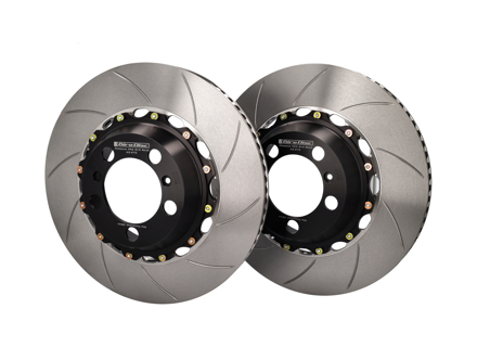 Brake Disc / Rotor Slotted 2-pc REAR 992 GT3 excl. PCCB / 718 GT4 RS - 98135240781, 9813524881, 9GT615601B, 9GT615602B - A2-272SL, A2-272SR