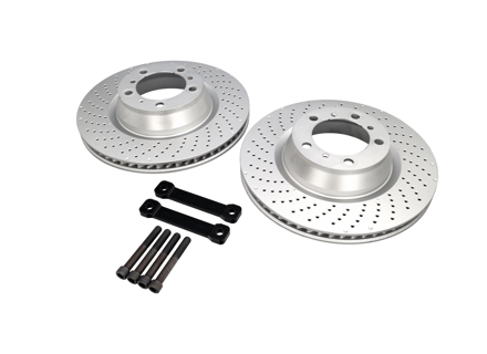 REAR Brake Disc UPGRADE to 350mm Package Porsche 996C4S / 996 Turbo - 3604109602, 99735240502ABS, 99735240502, 99735240602ABS, 99735240602