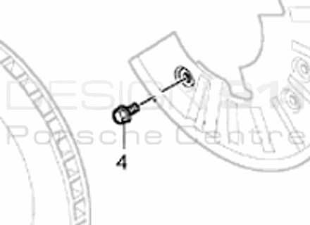 Brake disc cover plate Bolt. Porsche Cayenne MKI Brake disc cover plate Bolt. Porsche Cayenne MKI
