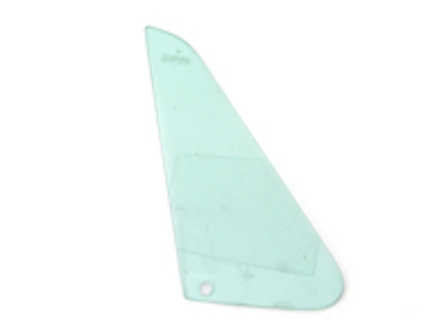 Front 1/4 window glass, Green Tint. Porsche 911/912 65-68 COUPE - 90154250135, 90154250235