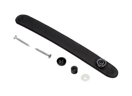 Guide de ceinture de sécurité, en noir, pour siège sport. Porsche 987 Boxster / 987C Cayman - 987521181008YR, 987521182008YR