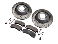 Juego de discos y pastillas de freno delanteros. Porsche 718 Boxster Spyder / 718 Cayman GT4 - 98135140581, 98135140681