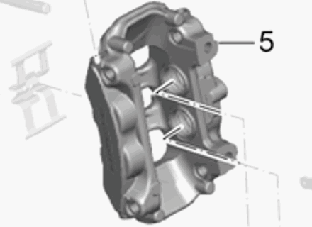 Brake caliper, REAR. Porsche 991.1  (I450) - 99135242530, 99135242531, 99135242630, 99135242631 Brake caliper, REAR. Porsche 991.1  (I450) - 99135242530, 99135242531, 99135242630, 99135242631