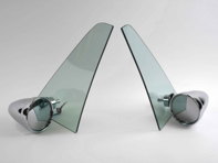 Kit de rétroviseur extérieur à vitre traversante - Style Singer avec vitre de custode - pour Porsche 911 / 912 / 930 / 964 / 993 1965-1998