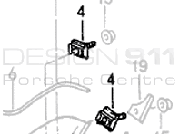Side sill shark fin clip. Porsche 965 / 968 - 99959199000 Side sill shark fin clip. Porsche 965 / 968 - 99959199000
