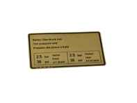 Étiquette de pression des pneus. Porsche 928 1978-79 - 92800650500 - PAKRO