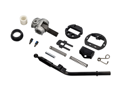 Short shift, linkage & helper spring kit. Porsche 911 1974-86 (915 Gearbox) - 91142493100, 91142401706, 91142401707, 91142401708, 91142401709, 91142401710, 91142401711, 91142401712, 91142401713, 91142401714, 91142401715, PCG42402000, 91142402404, 91142413901, 91442422400, 90142422900, 90142422901 - 1625