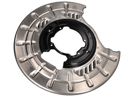 Piastra di copertura del disco freno. Porsche 958 Caienna - 95835280110, 95835280210 Piastra di copertura del disco freno. Porsche 958 Caienna - 95835280110, 95835280210