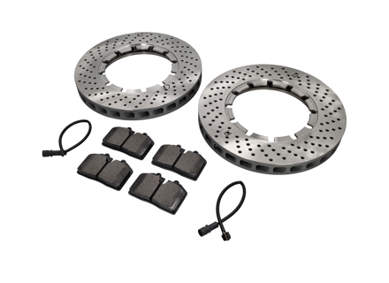 VOOR Remblokken en remschijfpakket. Porsche 930 Turbo 78-80 - 96435193903, 93035104700, 93035104800