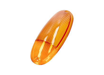 Knipperlichtglas, voorzijde, amber. Porsche 914 - 91463193710/2, 91463193710, P14915