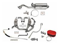 Sport Performance Package with Single Quad Style Outlet Tailpipe. Porsche 911 turbo Flatnose - 93011103806, 93021103301, 93021103304