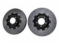 Carbon-Keramik-Bremsscheiben-Upgrade-Kit für die Vorderachse. Porsche 992.2 Carrera S/GTS ab 2024 (Ninemeister) - 992615301AC, 992615302AC - 9M992615301AC