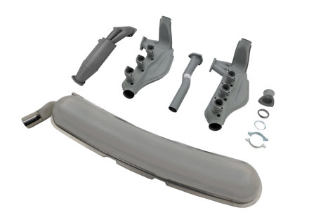 Uitlaat- en warmtewisselaarpakket voor Porsche 911 3.2L 1984-89 - 91122092201, 91133091104, 93011115701, 93011116302, 91111118700, 91111118802, 91111118903, 91122092100