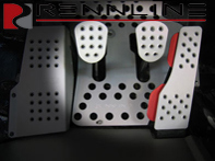 Rennline Aluminium 3 Piece Pedal Set Perforated. Porsche 911/912/914/930/964/993 ALL - P4421 Rennline Aluminium 3 Piece Pedal Set Perforated. Porsche 911/912/914/930/964/993 ALL - P4421