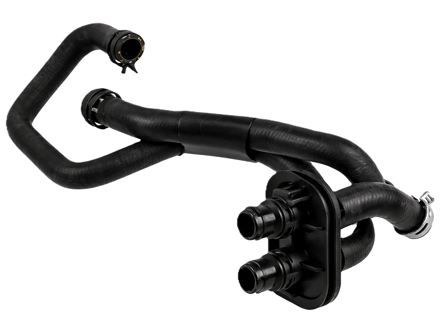 Tuyau de chauffage, kit de tuyaux avec colliers, conduite à gauche. Porsche 95B Macan S / GTS / Turbo 2014-18 - 95B819337