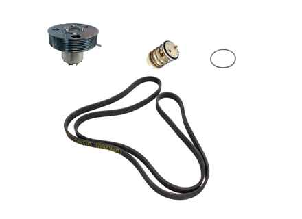 Water pump, belt & thermostat insert kit Porsche 958 Cayenne 3.6ltr - 95810603304, 95810612602, 95810612601, 95810612600, WHT000863, 94610225230, 95810603303, 95810603302, 95810603301, 95810603300, 95510293300