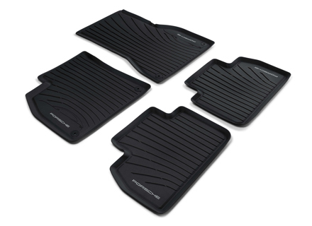 Rubber interior floor mats. Porsche 95C (H2) Macan Electric LHD - Left hand drive - 95C044001