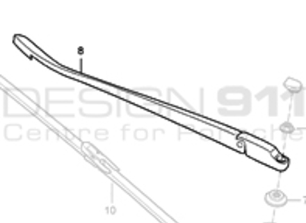 Braccio tergicristallo posteriore Porsche 997 MKI / 997 MKII TARGA - 99762816900, 99762815901