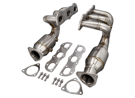 DesignTek Abgaskrümmer/-krümmer mit Katalysator-Bypass für Porsche 991 Carrera - 99111341104, 991113411AX, 99111341202, 99111341204, 991113412AX