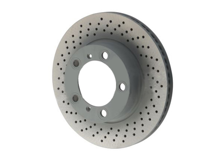 Disco freno anteriore, forato monoblocco, 298x24 mm. Porsche 987 - 98735140101, 98735140201 - PFL39871, PFR39872