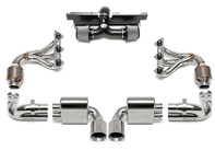 Ensemble de performance d'échappement. Porsche 997.2 GT3 RS - 99711102793, 99711102797, 99711104798, 99711104785, 99711104898, 99711104885, 99711302194, 997113021BX, 99711302294, 997113022BX, FSPOR9972GT3RSPKGP, FSPOR9972GT3RSPKGC, FSPOR9972GT3RSPKGB