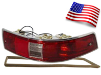Indicator unit with lens & seal (SWB). Porsche 911/912 1963-68 USA - 90163140401, 900163140301 - 15879, 15879/D, 15879/S, 1695300770, 1695300780 Indicator unit with lens & seal (SWB). Porsche 911/912 1963-68 USA - 90163140401, 900163140301 - 15879, 15879/D, 15879/S, 1695300770, 1695300780