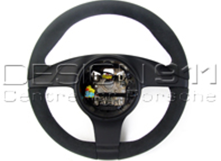 Stuurwiel bekleed met zwart alcantara. Porsche 997 / 987 Boxster / 987 Cayman - 99704440212, 99704440213, 99704440218