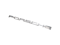 PORSCHE logo, Silver. Porsche 912 65-67 - 90155930121
