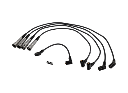 Ontsteking HT-kabelset. Porsche 924 1977-85 - 477905441, 477905442, 477905443, 477905444, 477998031, 93160910501, 93160910502, 93160910503, 93160910504, 93160910506 - ZEF408, ZEF408