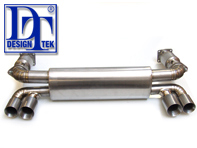 Exhaust Muffler / Silencer Titanium DesignTek for Porsche 996 Turbo - 99611102775, 99611102776 Exhaust Muffler / Silencer Titanium DesignTek for Porsche 996 Turbo - 99611102775, 99611102776